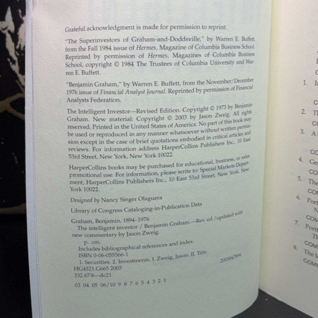 The Intelligent Investor, Revised Edition exact copy — photo 7