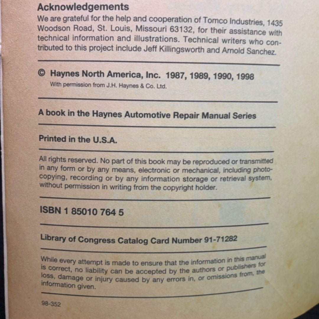 Chevrolet & GMC Pick-Ups, 1967–1987 Haynes Repair Manual exact copy — photo 7
