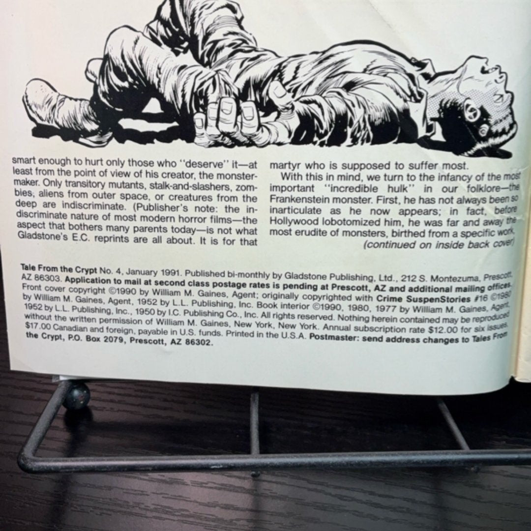 Tales from the Crypt #4 (Gladstone Reprint) exact copy — photo 3