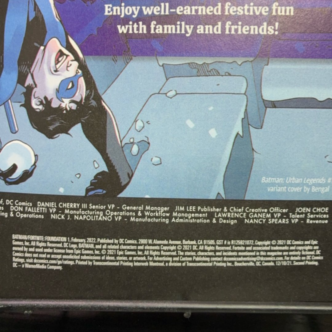 Batman/Fortnite: Foundation #1 exact copy — photo 3