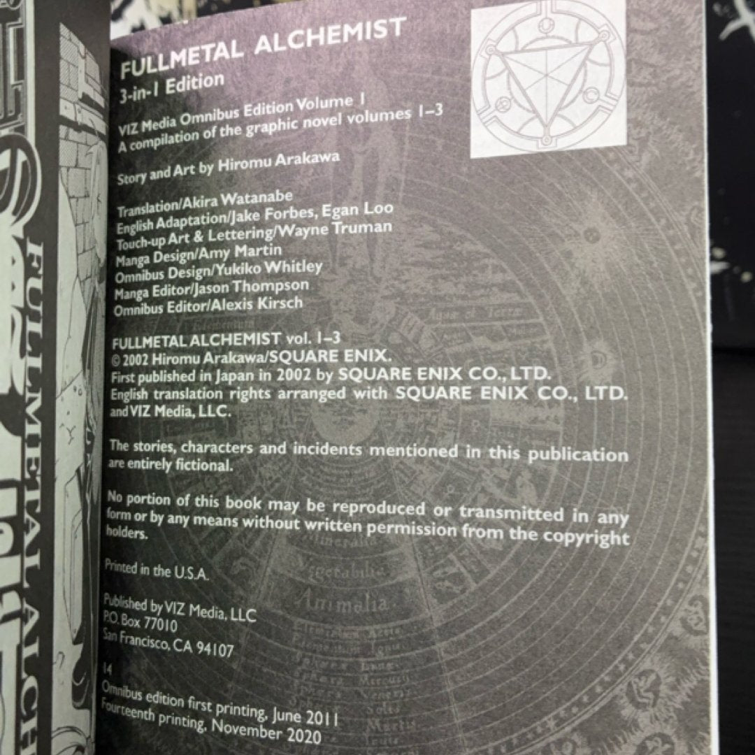 Fullmetal Alchemist (3-in-1 Edition), Vol. 1 exact copy — photo 8