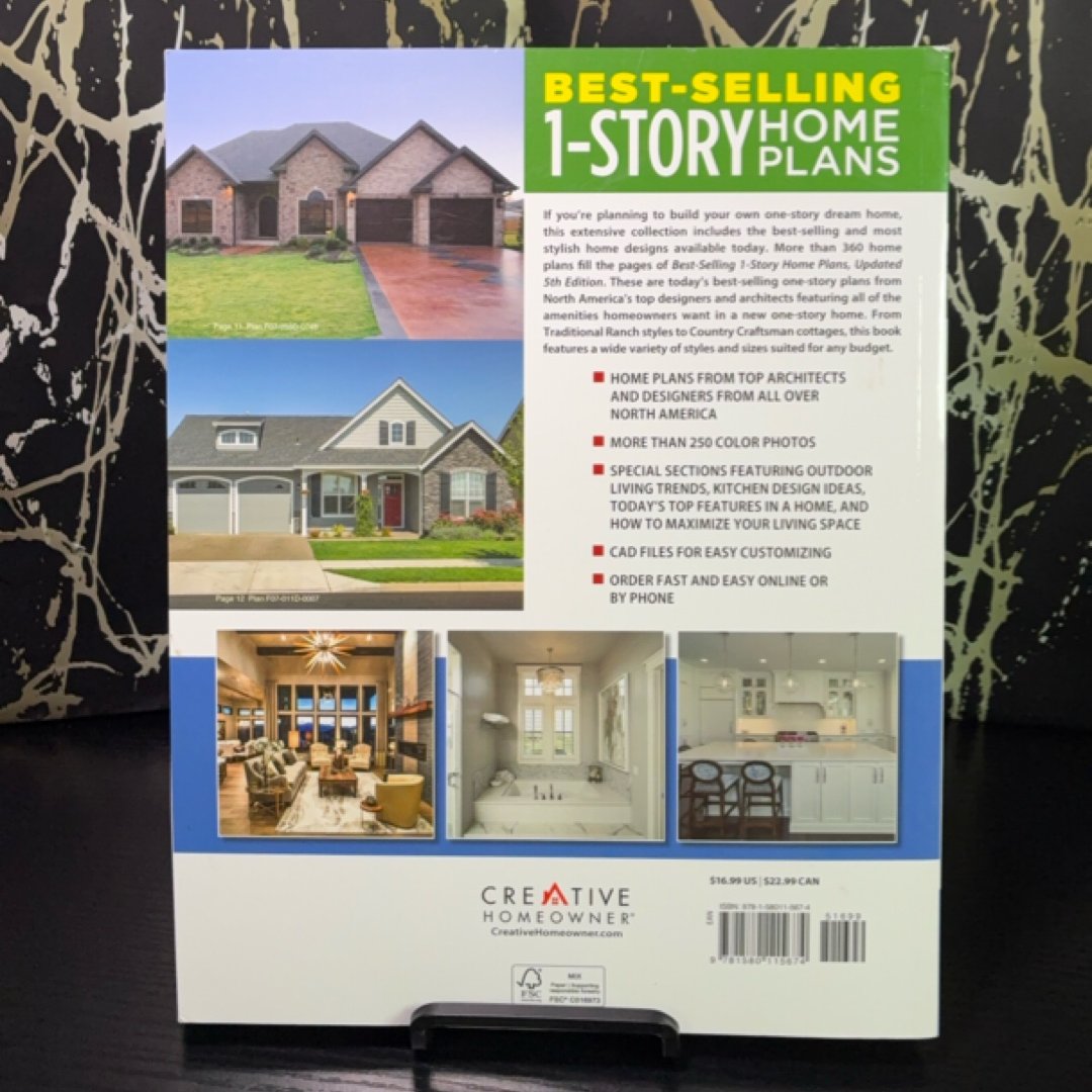 Best-Selling 1-Story Home Plans, 5th Edition exact copy — photo 3