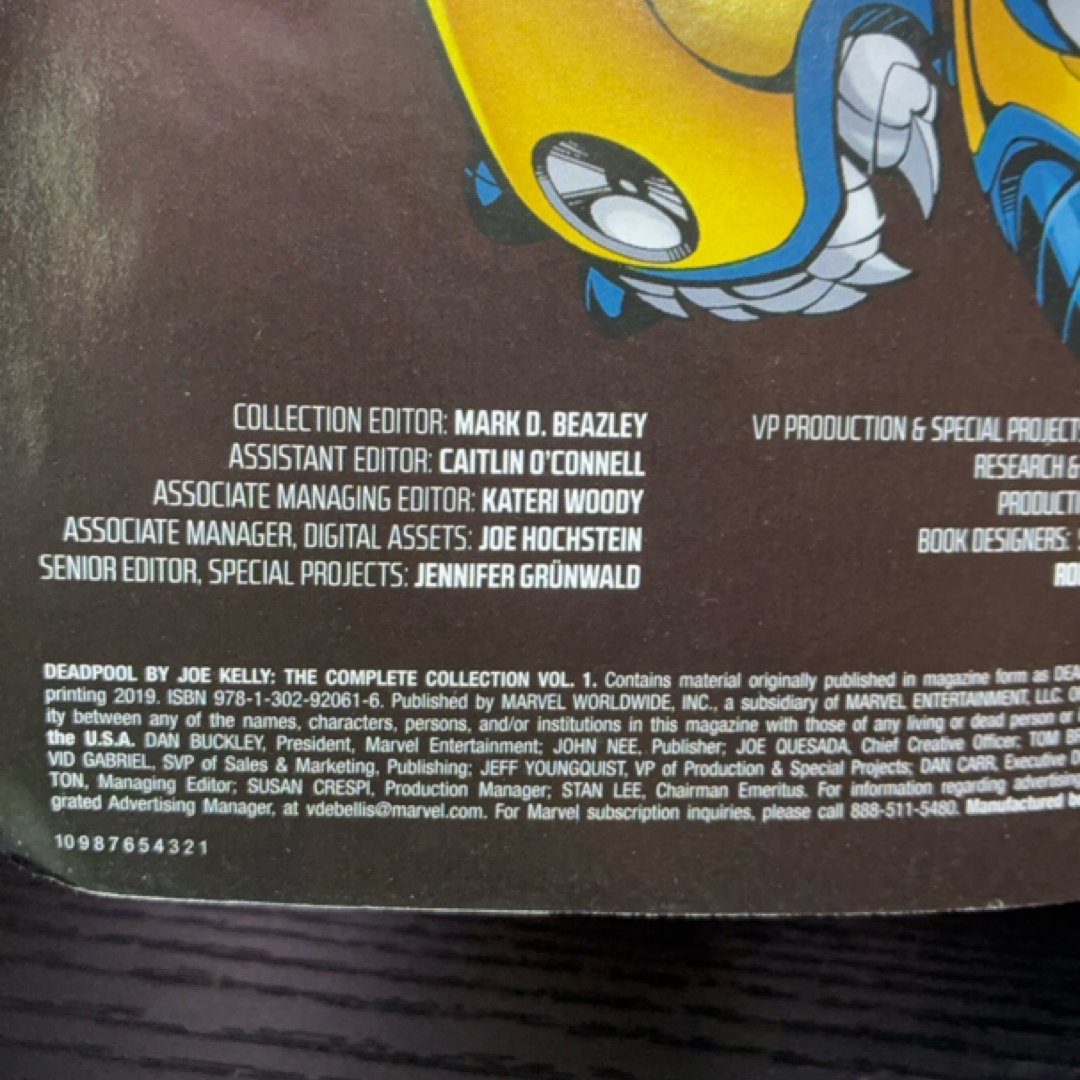 Deadpool by Joe Kelly: The Complete Collection Vol. 1 exact copy — photo 8