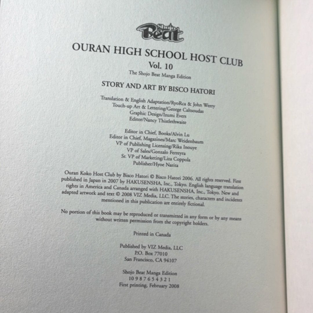 Ouran High School Host Club, Vol. 10 by Bisco Hatori — photo 7