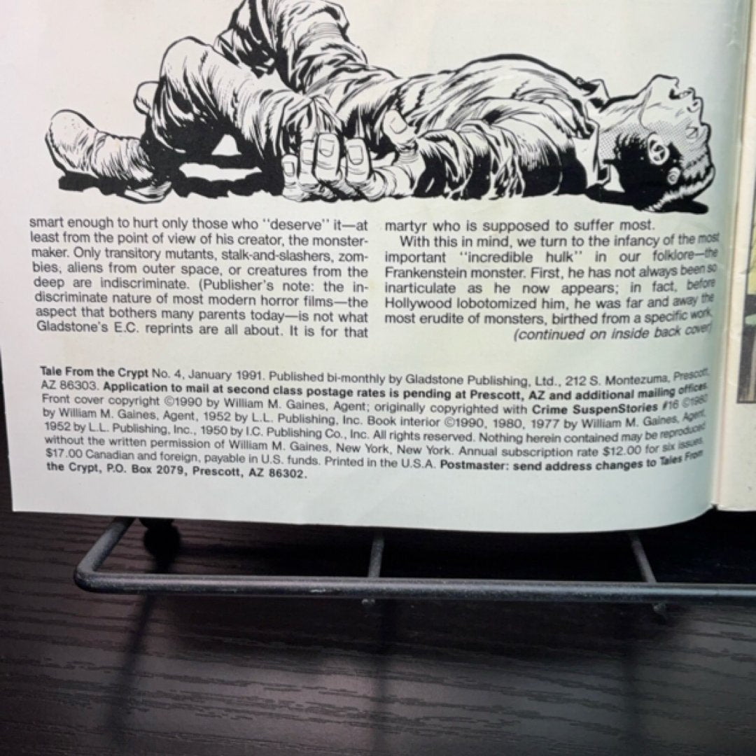 Tales from the Crypt #4 (Gladstone Reprint) exact copy — photo 3