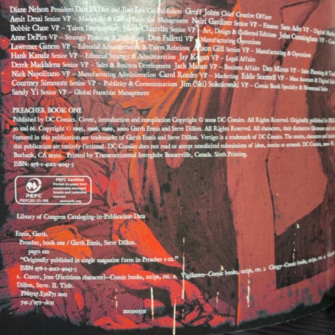 Preacher Book One exact copy — photo 7