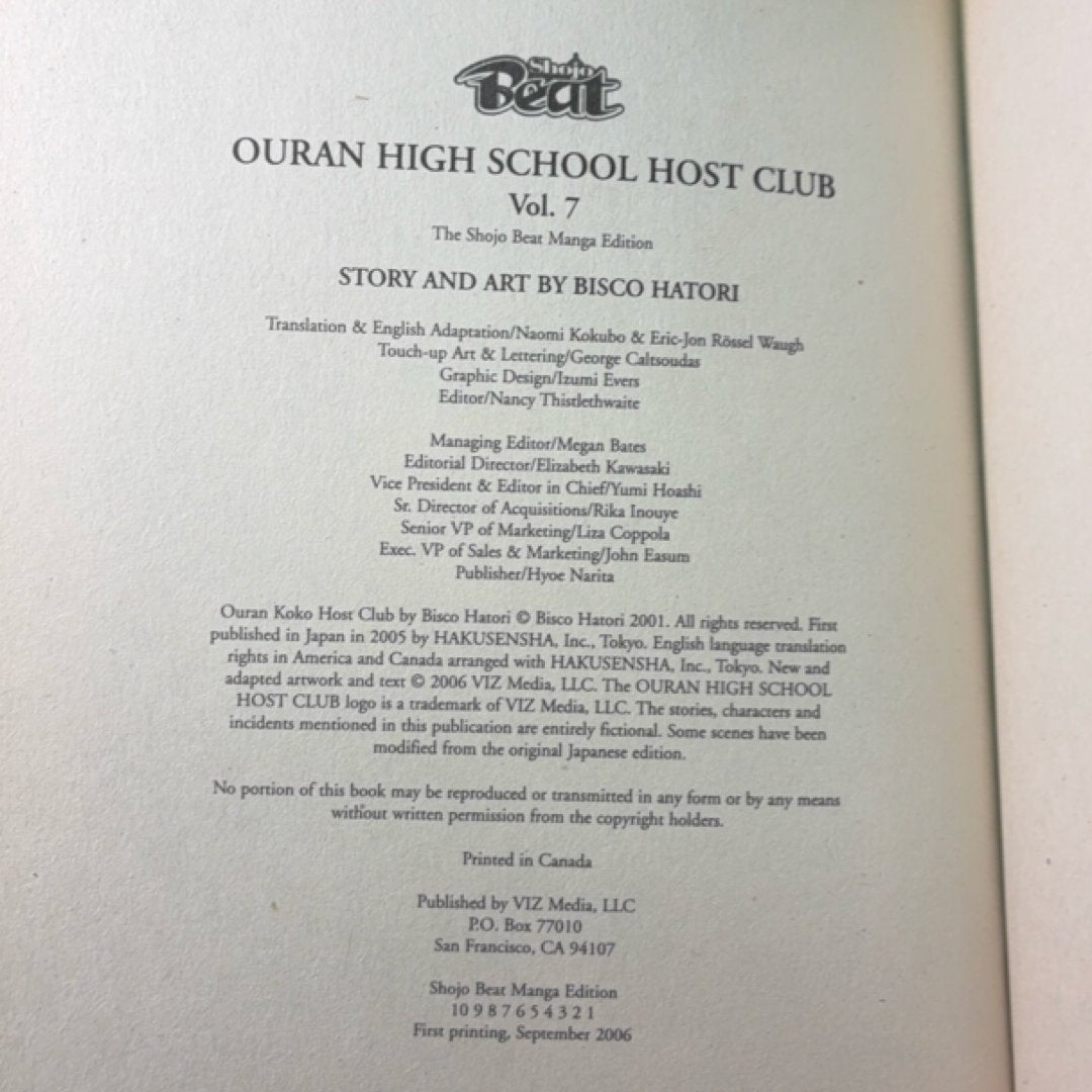 Ouran High School Host Club, Vol. 7 by Bisco Hatori — photo 7