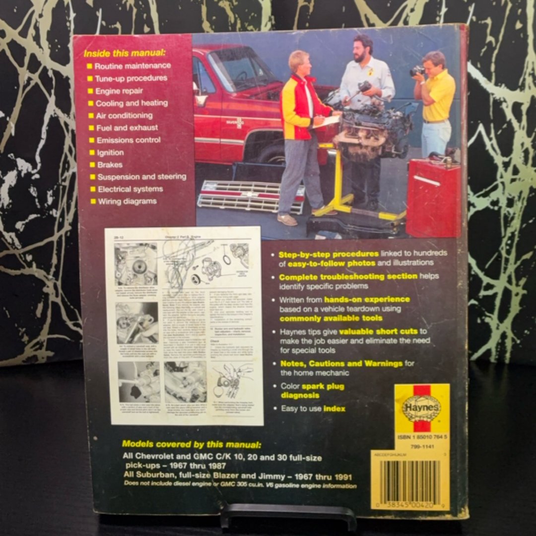 Chevrolet & GMC Pick-Ups, 1967–1987 Haynes Repair Manual exact copy — photo 3