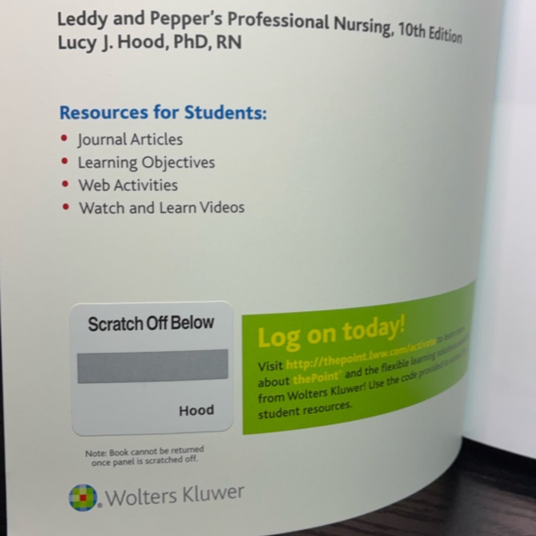 Leddy & Pepper's Professional Nursing, 10th Edition exact copy — photo 7