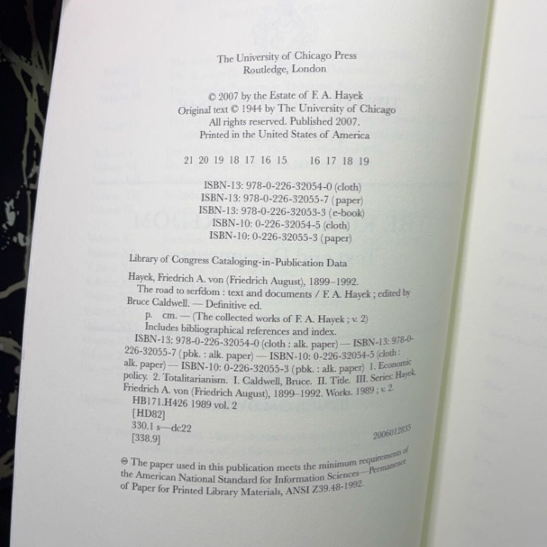 The Road to Serfdom: The Definitive Edition exact copy — photo 7