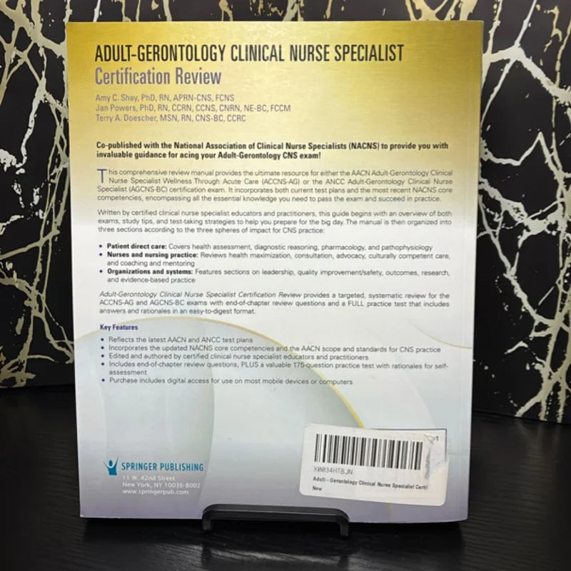 Adult-Gerontology Clinical Nurse Specialist Certification Review